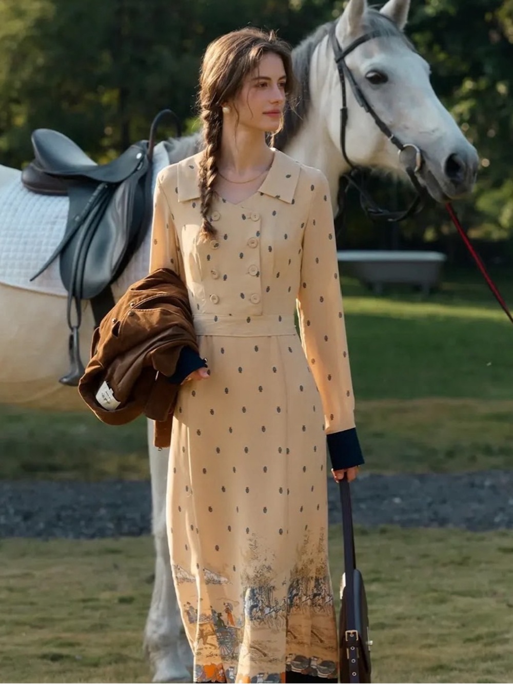 New with tags, Apricot Elizabeth Dress by Simple Retro